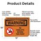 Signmission No Forklifts Beyond This Point With Symbol, 14 in W x Rectangle, Aluminum OS-2PACK-WS-A-1014-L-12268 - alternate 2